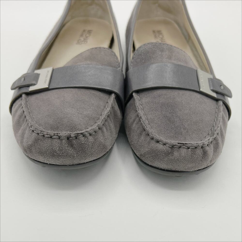 Michael Kors Rory Loafers Moccasin 9.5M Grey Suede Leather - Picture 2 of 9